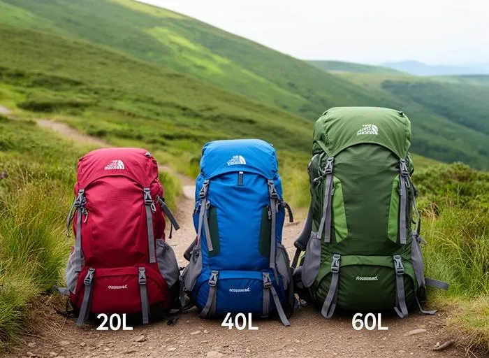 Backpack size comparison