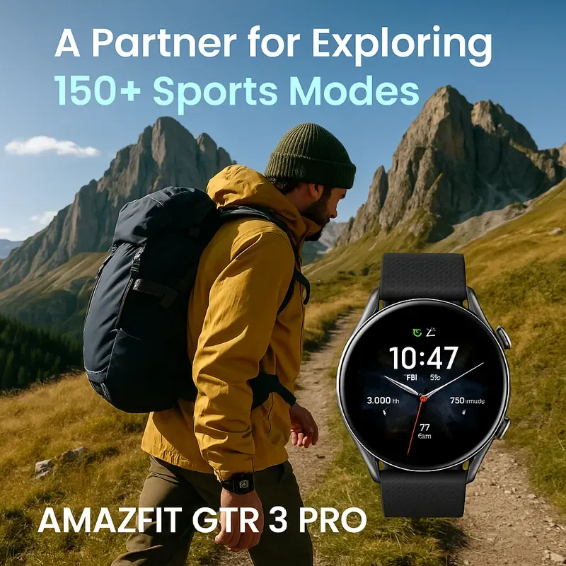 Amazfit GTR 3 Pro – Premium AMOLED Smartwatch