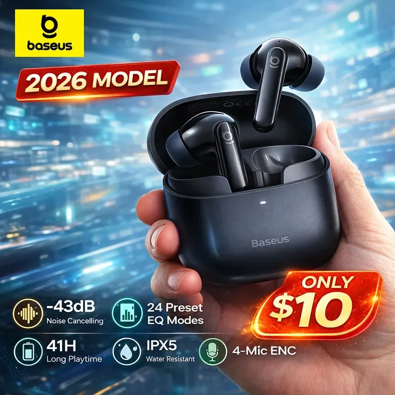 Baseus EP10 Wireless Earbuds with ANC Noise Cancelling