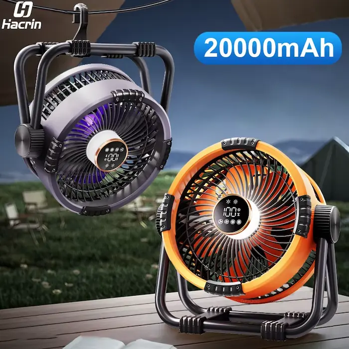 20000mAh Camping Fan with Remote – Cooler and More Comfortable Nights