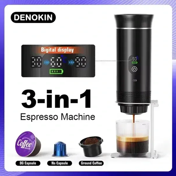DENOKIN Portable Espresso Machine – 20BAR