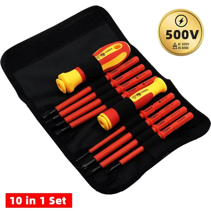10-in-1 Insulated Screwdriver Set VDE 500V