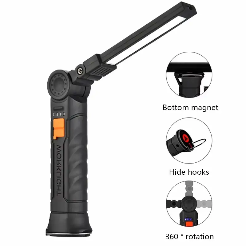 Rechargeable Magnetic LED Work Light – Smart Lighting for Maintenance and Camping