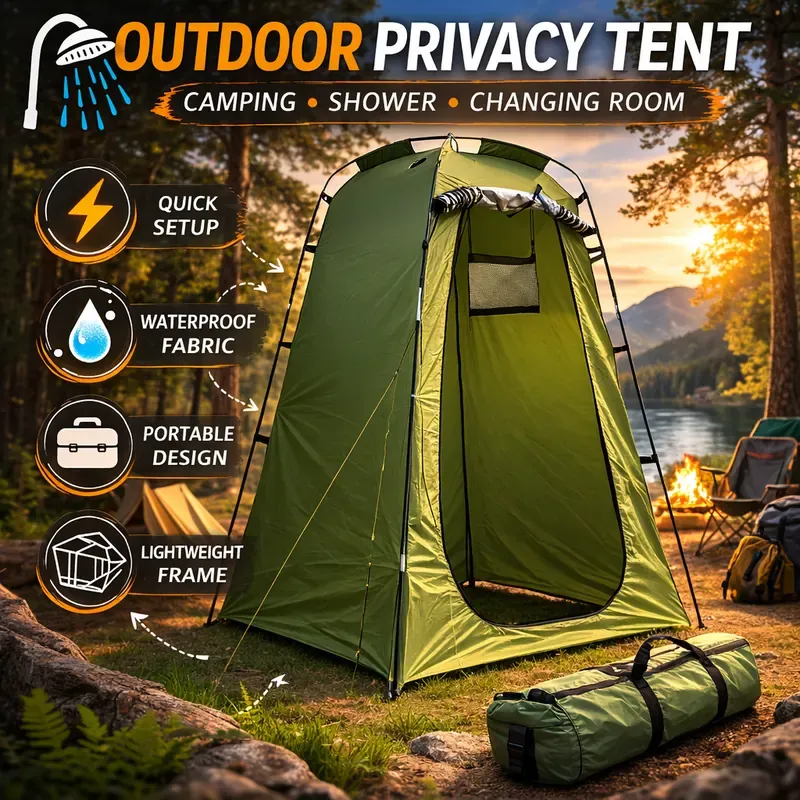 Outdoor Privacy Tent — Shower & Changing Room