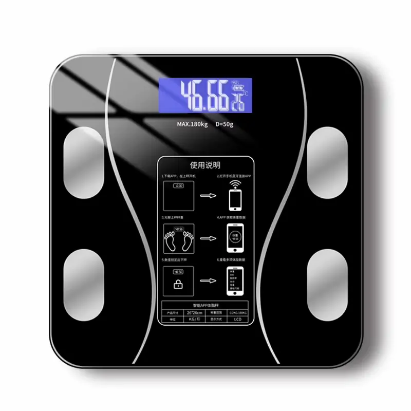Smart Digital Body Fat Scale - App Connected