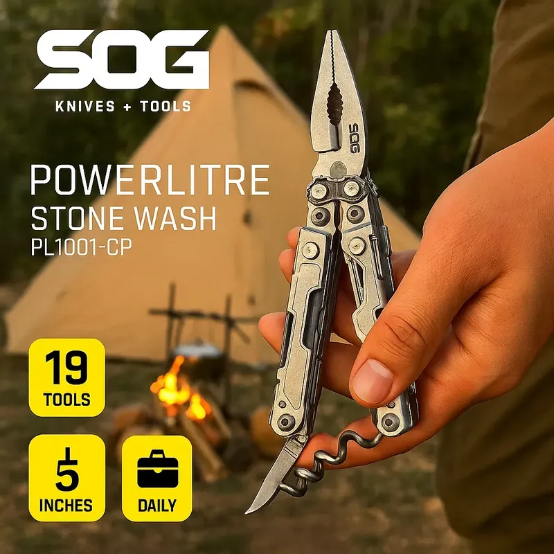 SOG PowerLitre Multitool — 19 Tools