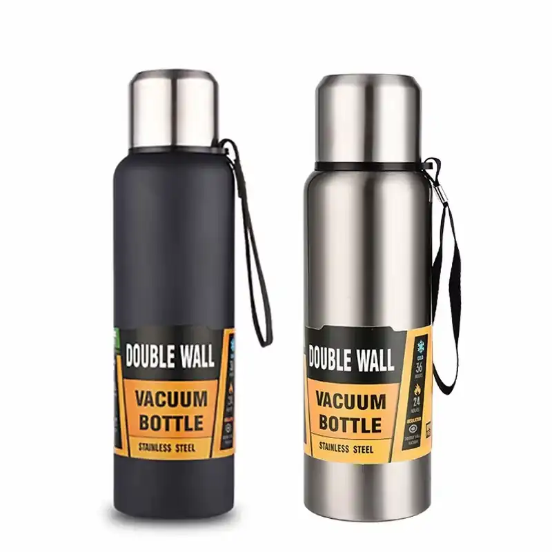 Stainless Vacuum Thermos Bottle – Keeps Drinks Hot or Cold for Camping and Daily Use