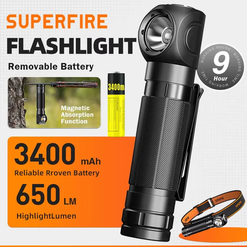 SUPERFIRE TH04 Powerful Head Flashlight