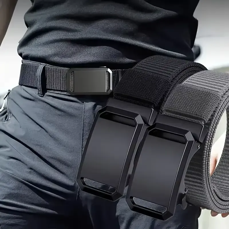 Tactical Canvas Belt with Auto Buckle