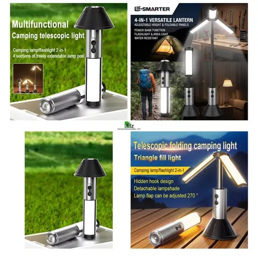 Telescopic Folding Camping Lantern LED 360°