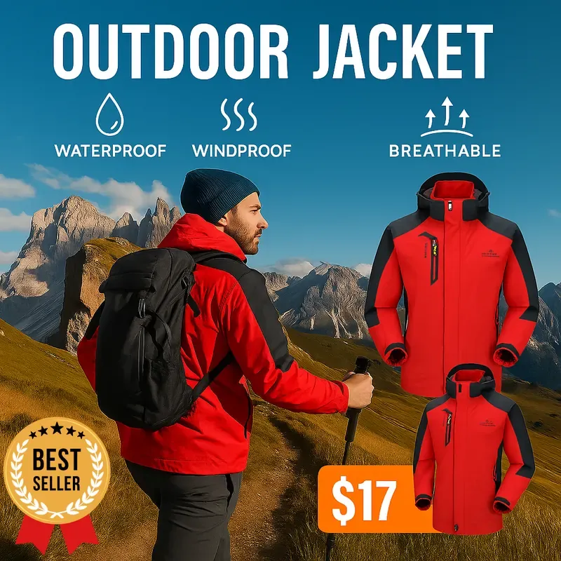 TRVLWEGO 3-Layer Outdoor Jacket