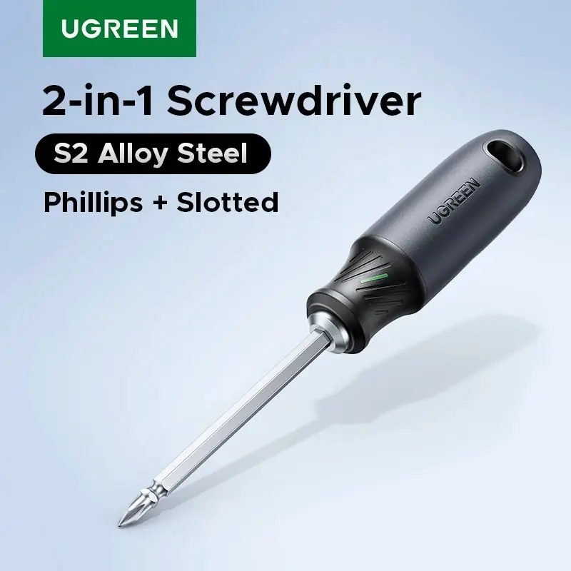 UGREEN 2-in-1 Magnetic Screwdriver S2 Steel